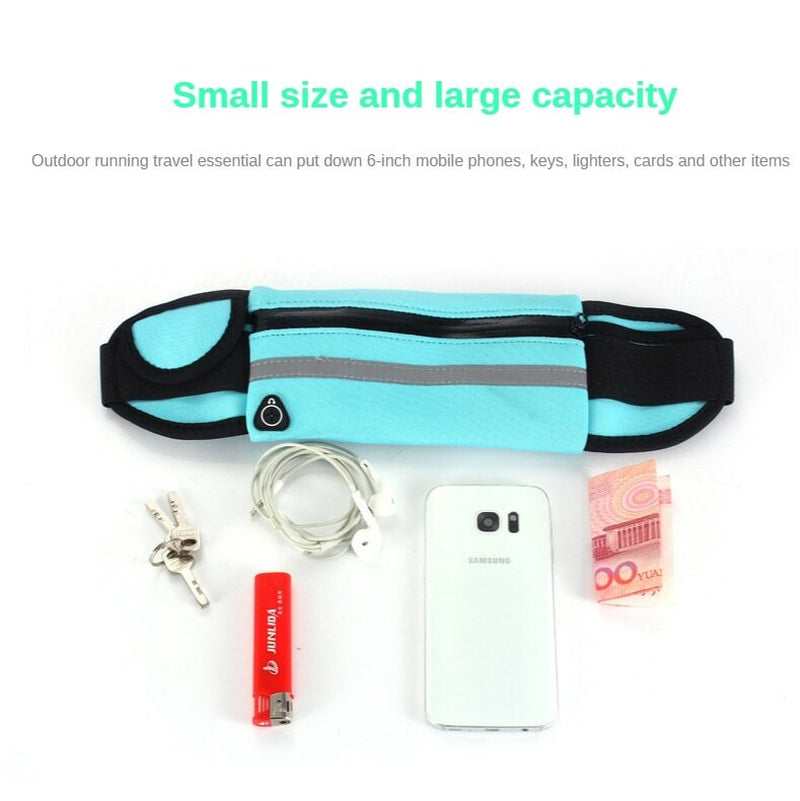 Waterproof Sport Runner Waist Bum Bag Running Jogging Belt Pouch Zip Fanny Pack