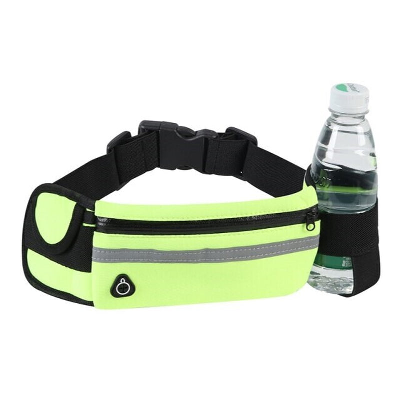 Waterproof Sport Runner Waist Bum Bag Running Jogging Belt Pouch Zip Fanny Pack
