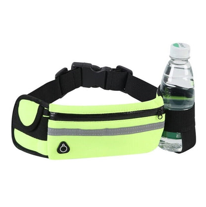 Waterproof Sport Runner Waist Bum Bag Running Jogging Belt Pouch Zip Fanny Pack