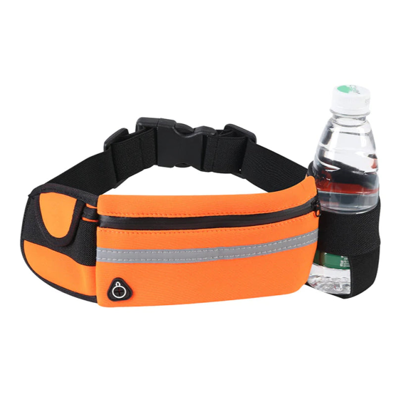 Waterproof Sport Runner Waist Bum Bag Running Jogging Belt Pouch Zip Fanny Pack