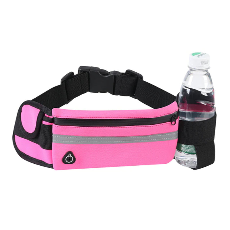 Waterproof Sport Runner Waist Bum Bag Running Jogging Belt Pouch Zip Fanny Pack