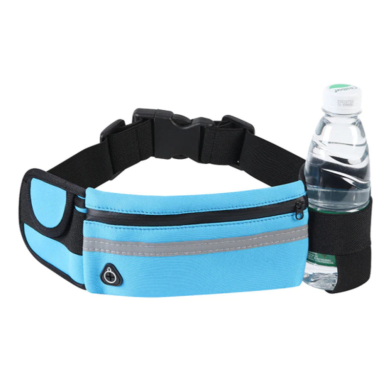 Waterproof Sport Runner Waist Bum Bag Running Jogging Belt Pouch Zip Fanny Pack