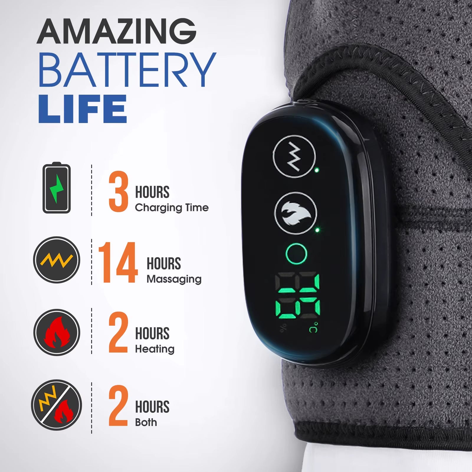 ThermaRelief™ – Electric Heated Shoulder & Knee Massager