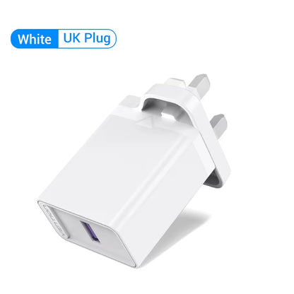 USB Quick Charge 3.0 QC 22.5W USB Charger for Huawei SCP Samsung Xiaomi Fast Wall Charging Portable Mobile Phone Charger