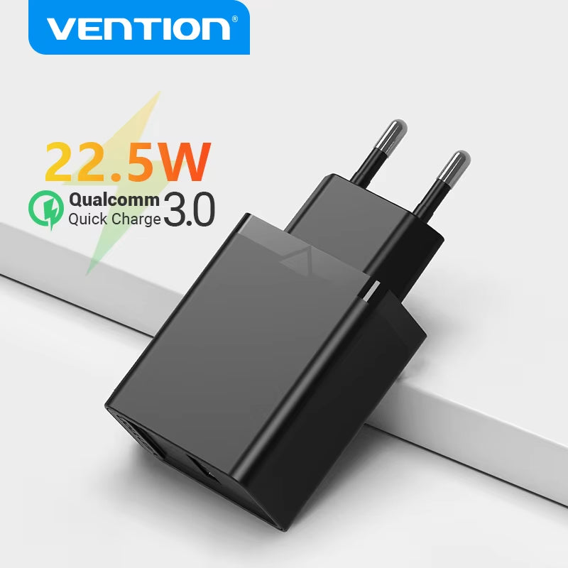 TurboCharge 22.5W USB Fast Charger – QC 3.0 Power for Huawei, Samsung, Xiaomi & More