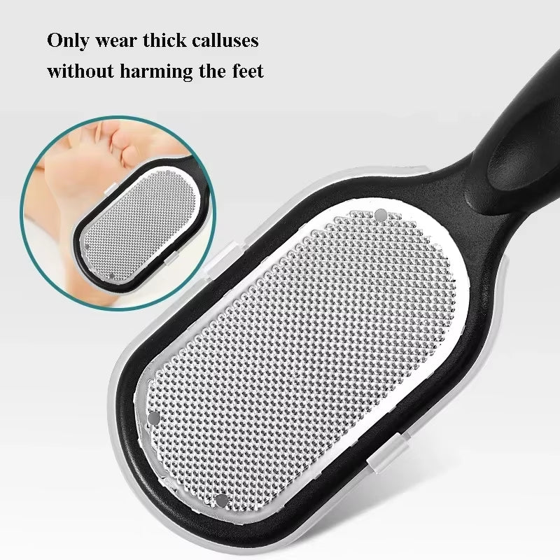 SilkyStep Pro – Double-Sided Stainless Steel Foot File for Callus & Dead Skin Removal
